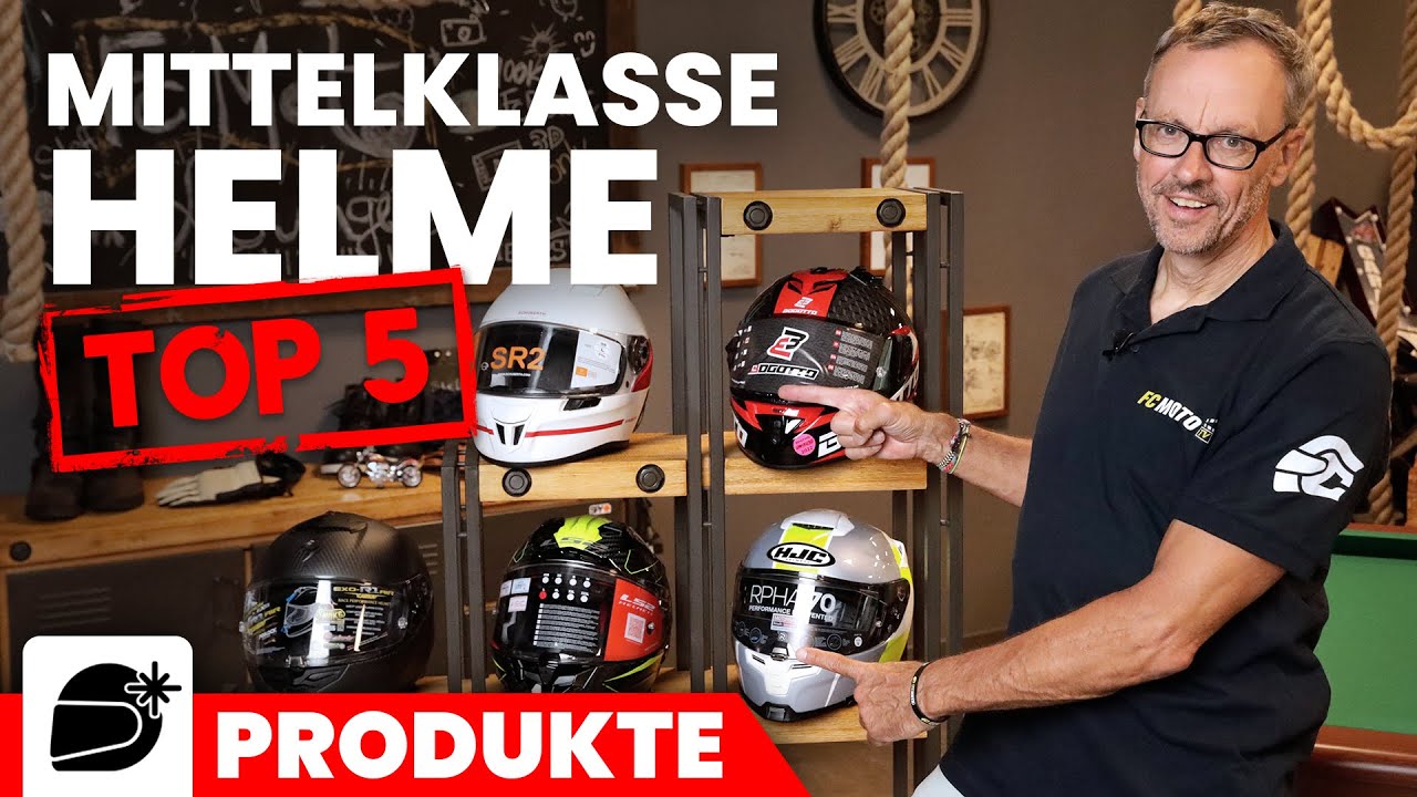 Top 5 Motorradhelme in der Mittelklasse