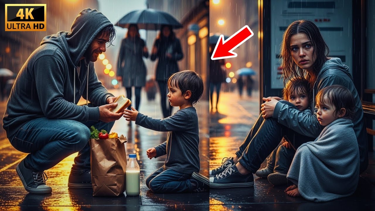 Struggling Single Dad Meets Mom with 3 Kids Begging for Food — What He Learns Shocks Him
