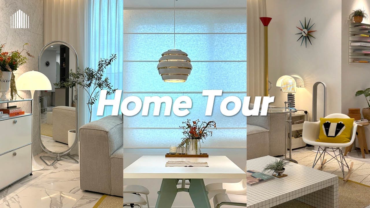 HOME TOUR | 편집숍 아닌가요?👀 감각적인 디자인 가구&소품 가득한 컬러 맛집💛💜 구조 변경으로 넓-어 보이는 30평대 아파트 인테리어 | 인테리어 소품 추천