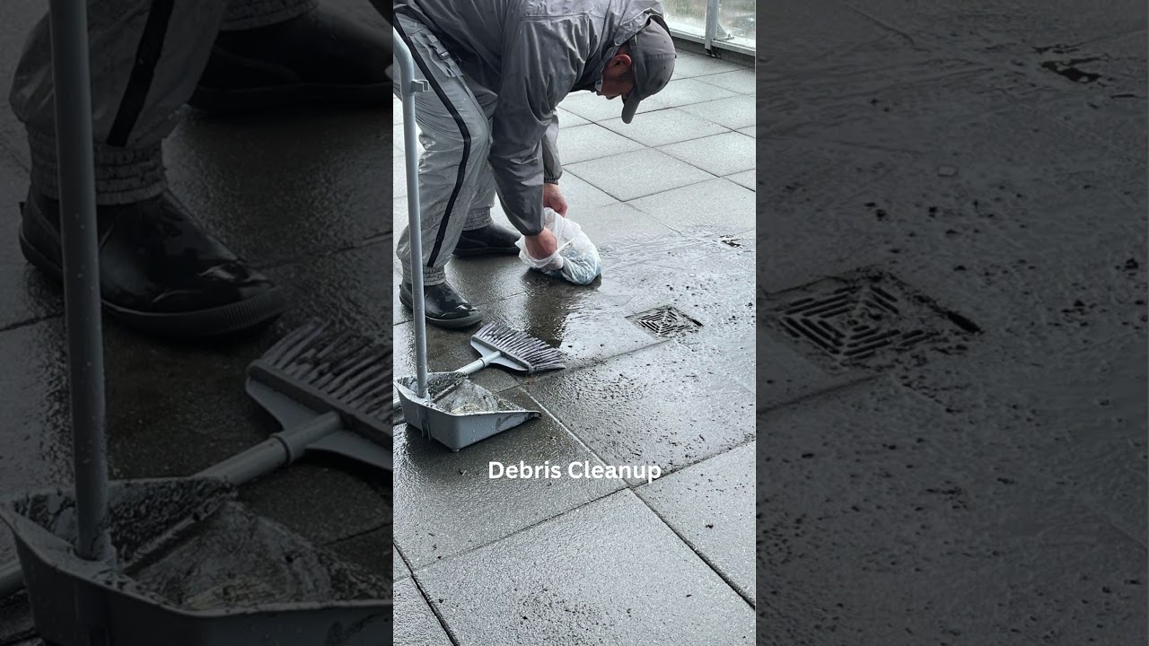 Penthouse Patio Moss Removal and Cleaning