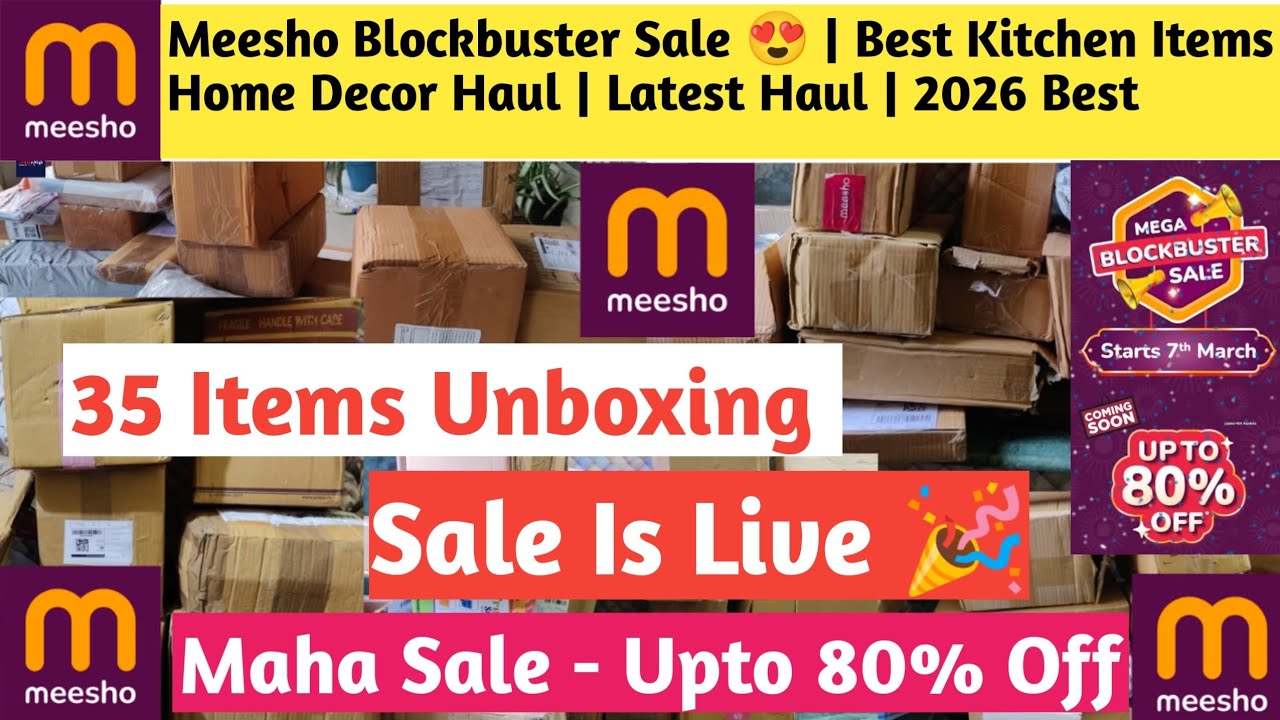 Meesho Blockbuster Sale 😍 | Best Kitchen Items & Home Decor Haul | Latest Haul | 2026 Best #meesho 