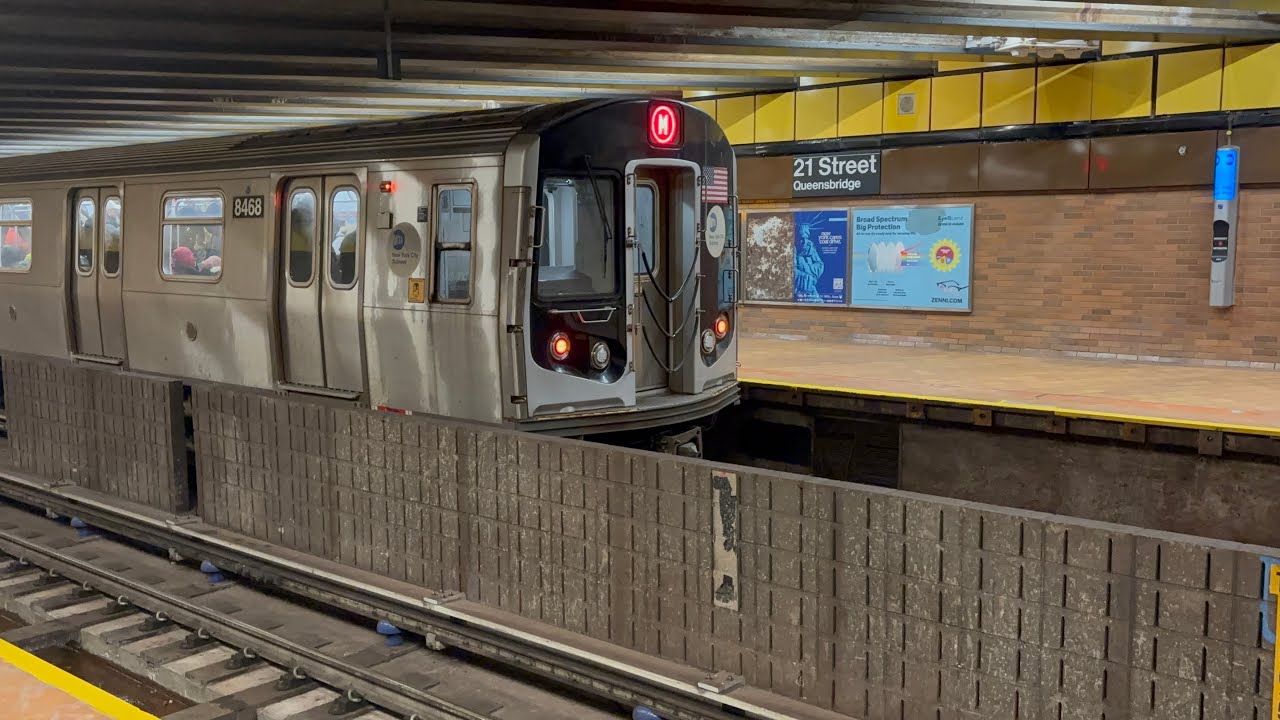 IND 63rd Street Line: R160/R179 M train action at 21st Street-Queensbridge