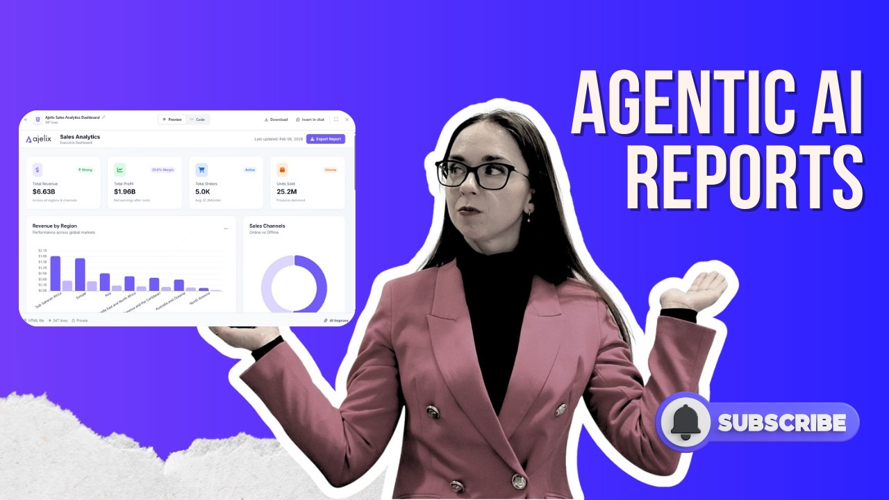 Create Report From Google Sheets Data with Agentic AI - AI in Google Sheets - Ajelix Agents