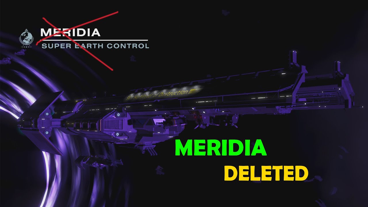 Helldivers 2 - Meridia Deleted, Initiating FTL Jump To Super Earth