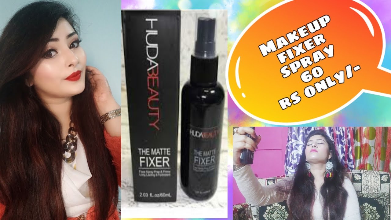 Huda beauty makeup fixer spray review /under 100 rs #zeenulifestyle