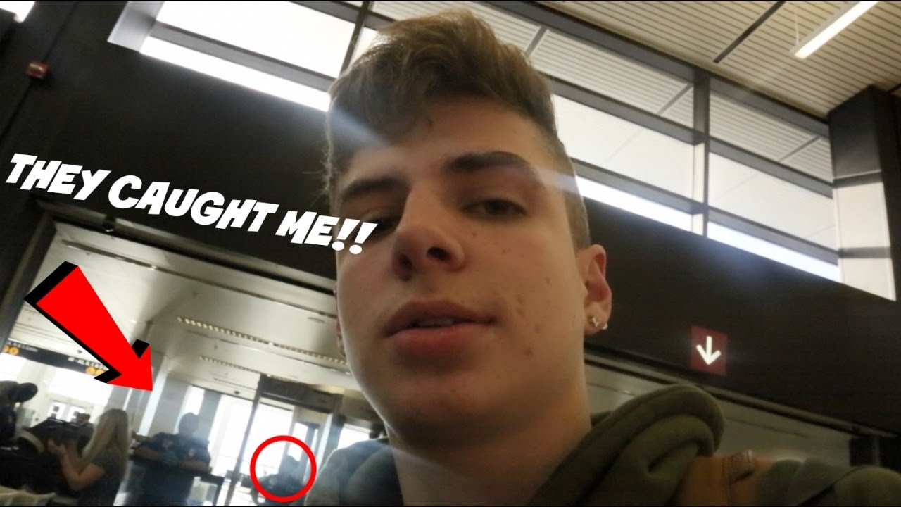 SECURITY CAUGHT ME | Bruhitszach