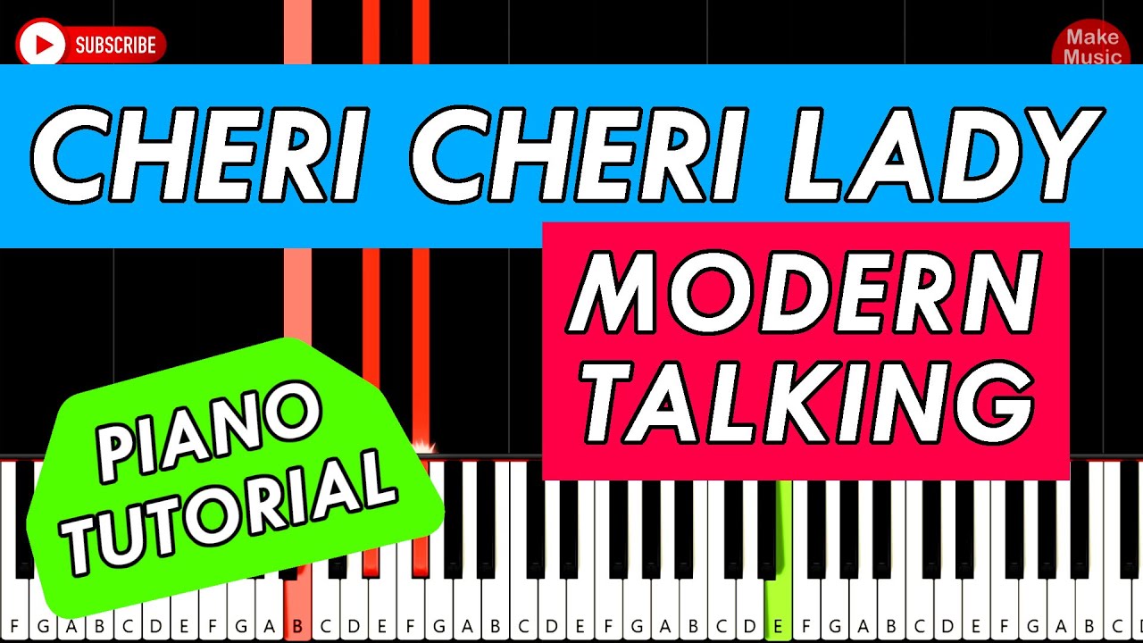 🎹 CHERI CHERI LADY (Modern Talking) - Piano Tutorial - SUPER ŁATWA