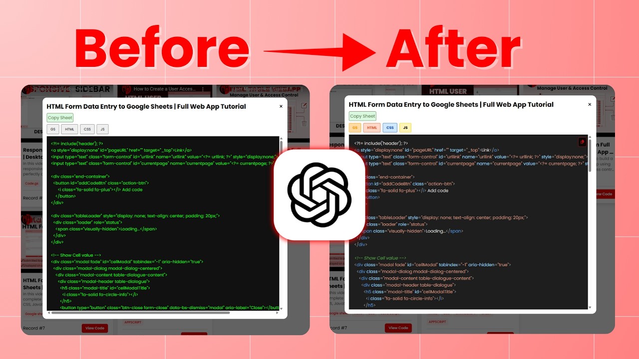 How to use chatGPT for modify the code?
