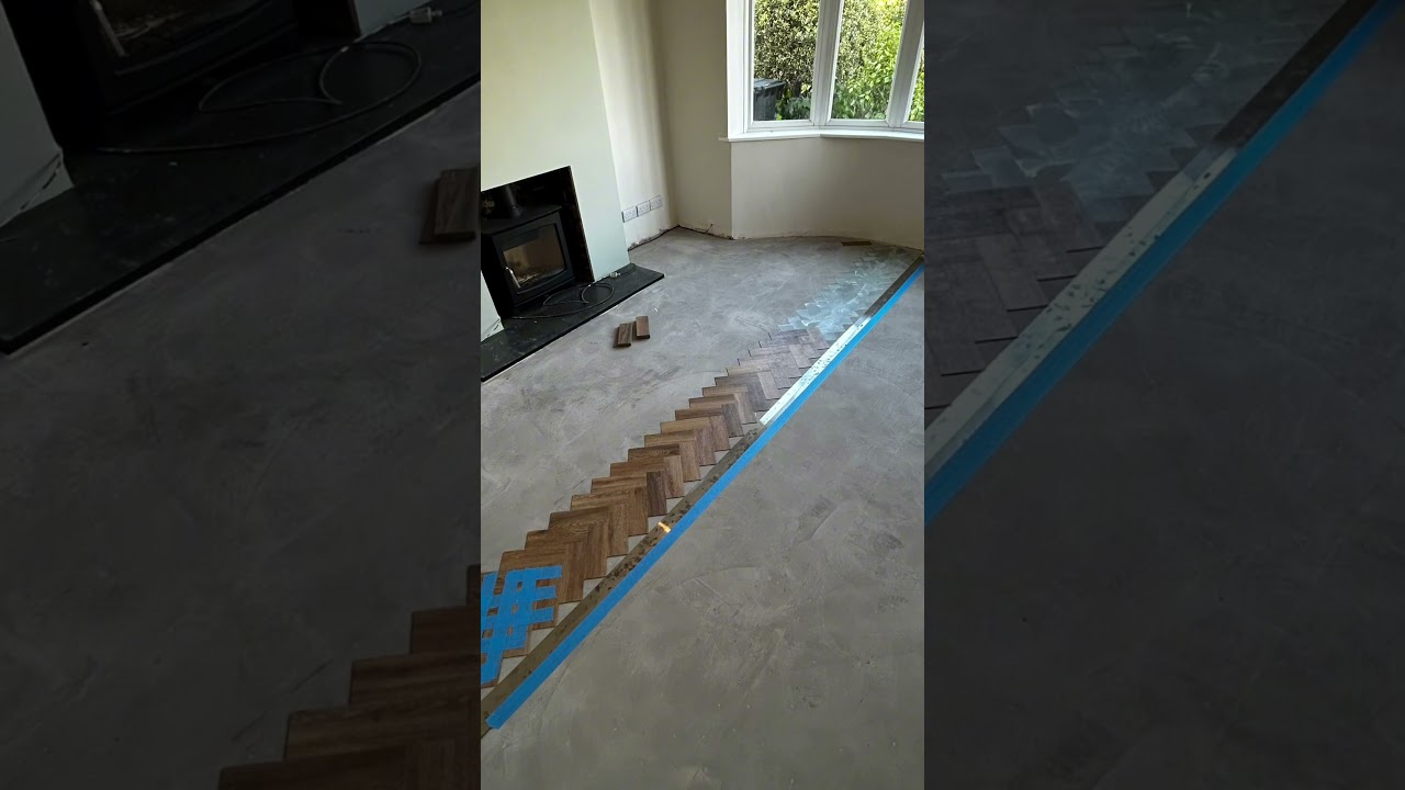 Self Laying Herringbone #herringbone #flooring #lvt