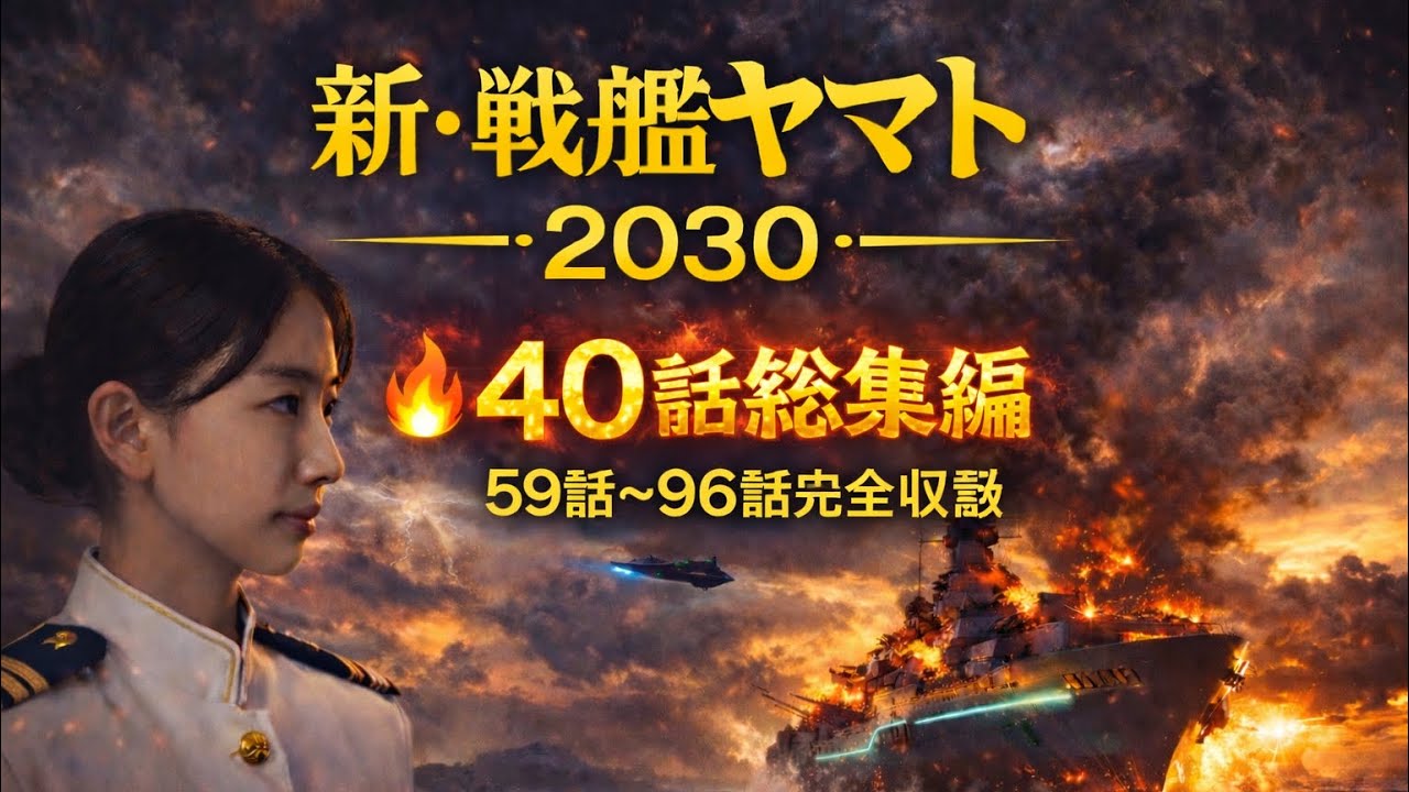 新・戦艦ヤマト2020総集編２　59話～96話　台湾有事編の後半です。横長動画なので、見やすくなっています。内容は難解？