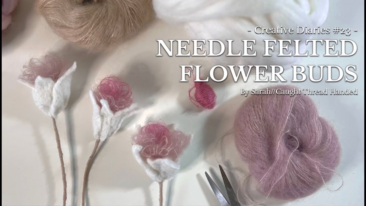 Winter Felted Floral Arrangement Pt. 3 (Felted Friday 6)