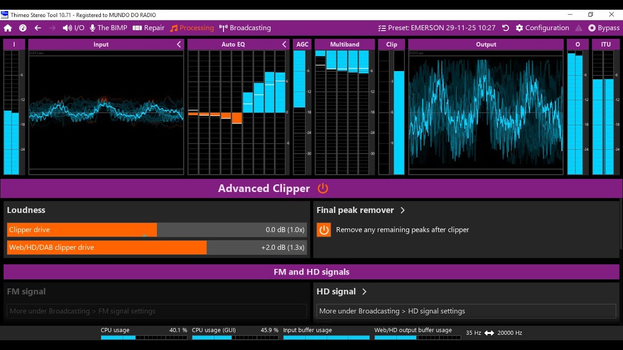 ATUALIZEI MEU SETUP DO STEREO TOOL  QUE AGORA VEM COM ATIVAÇÃO EMBUTIDA