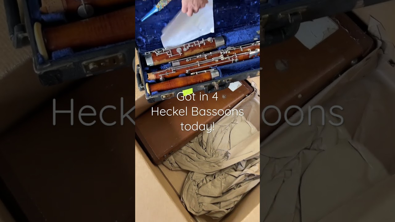 The 4th Heckel bassoon arrived in a different package   #heckelbassoon #heckel #vintageinstruments
