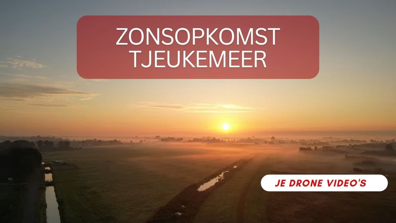 Prachtige zonsopkomst boven Tjeukemeer