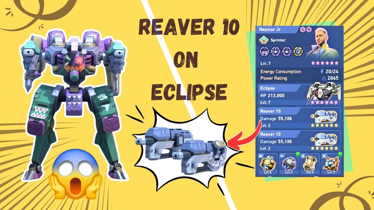 LEGENDARY Reaver 10 😱 | Worth 7500 A-Coins?! Eclipse Gameplay 🔥| Mech Arena