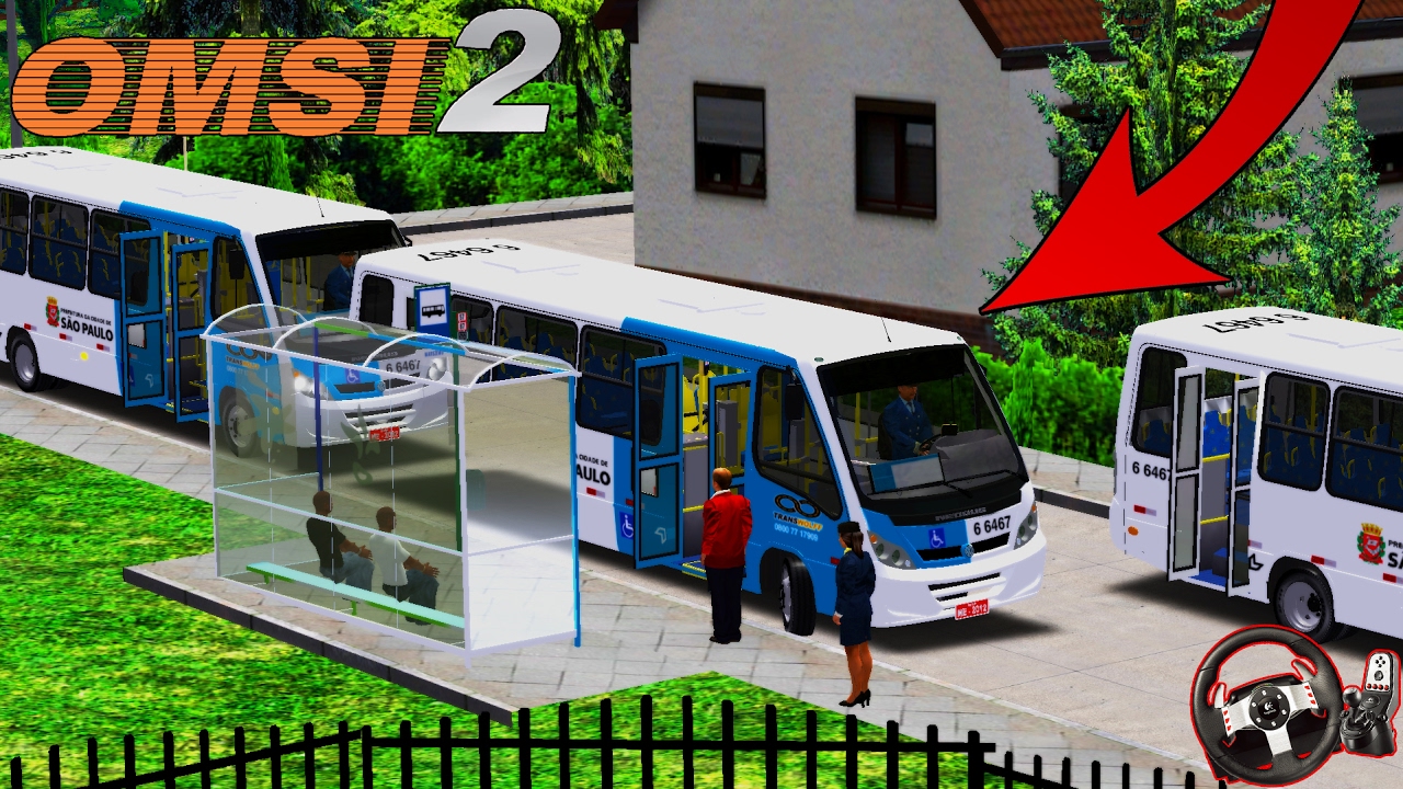 [OMSI 2] Micro Ônibus Neobus Thunder VW 9-150 EOD l SAINDO COM ÔNIBUS LOTADO LINHA 57 IDA