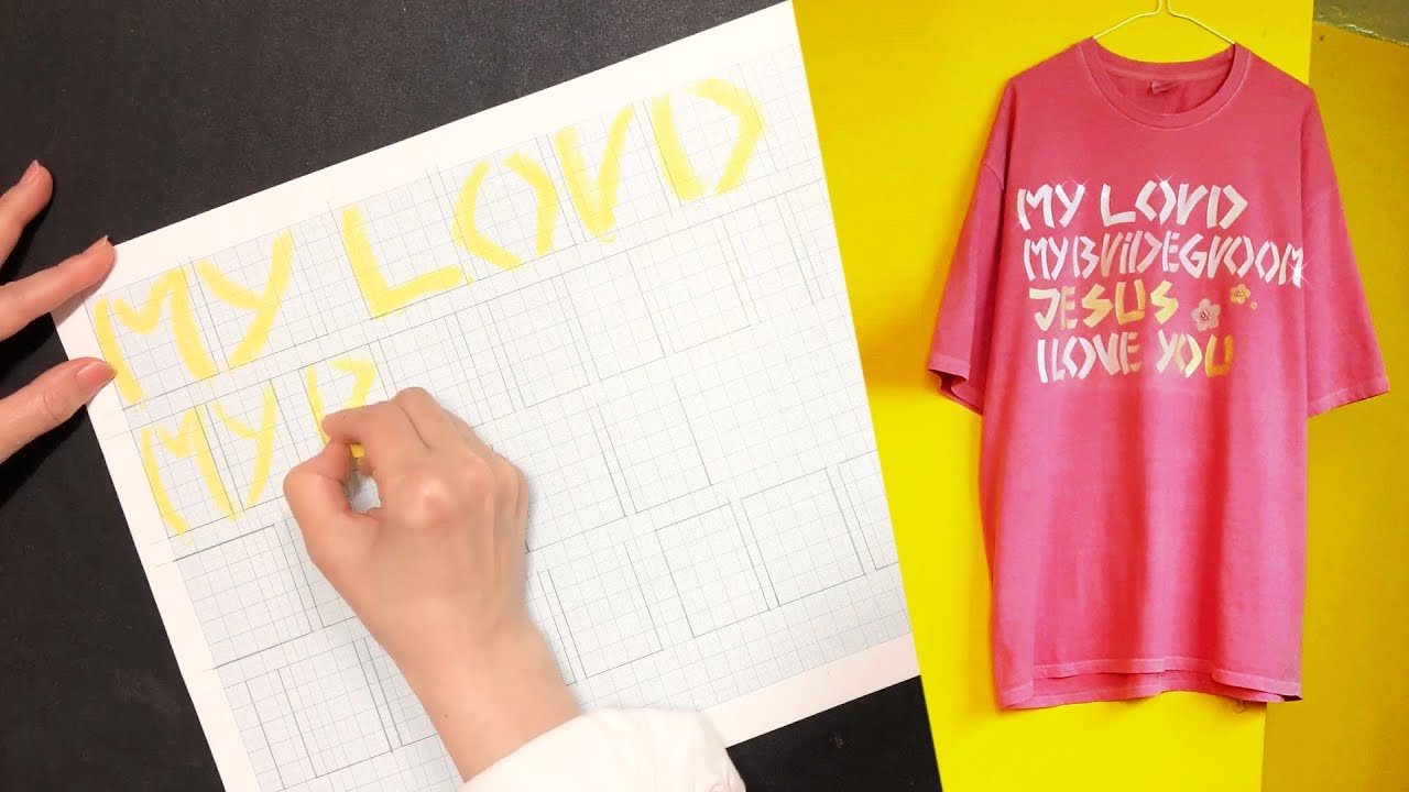 Painting on T shirts with acrylic paint / My Lord #dowha #painting #tshirtspainting