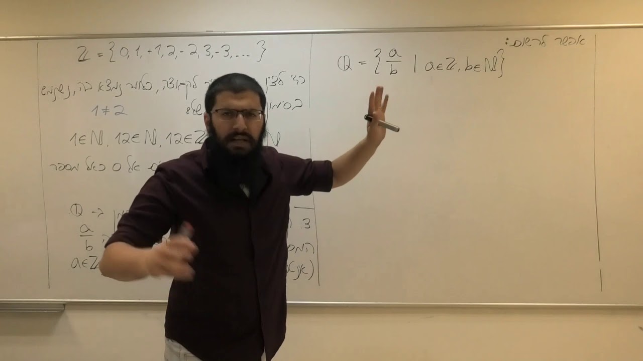 אלגברה לינארית הרצאה 1 חלק א' - קבוצות מספרים בסיסיות, שדות - אלעד עטייא
