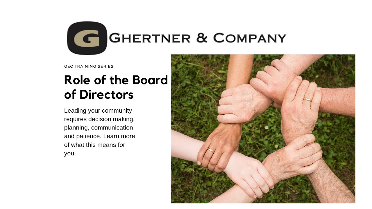 The Role of the Board of Directors