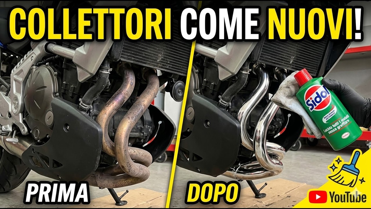 Kawasaki Versys 650 2009: collettori opachi? Li pulisco e lucido con Sidol