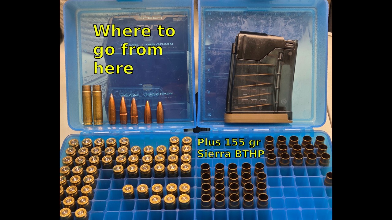 300 Ham'r considerations and the way forward - plus 155 grain Sierra BTHP w/CFE BLK