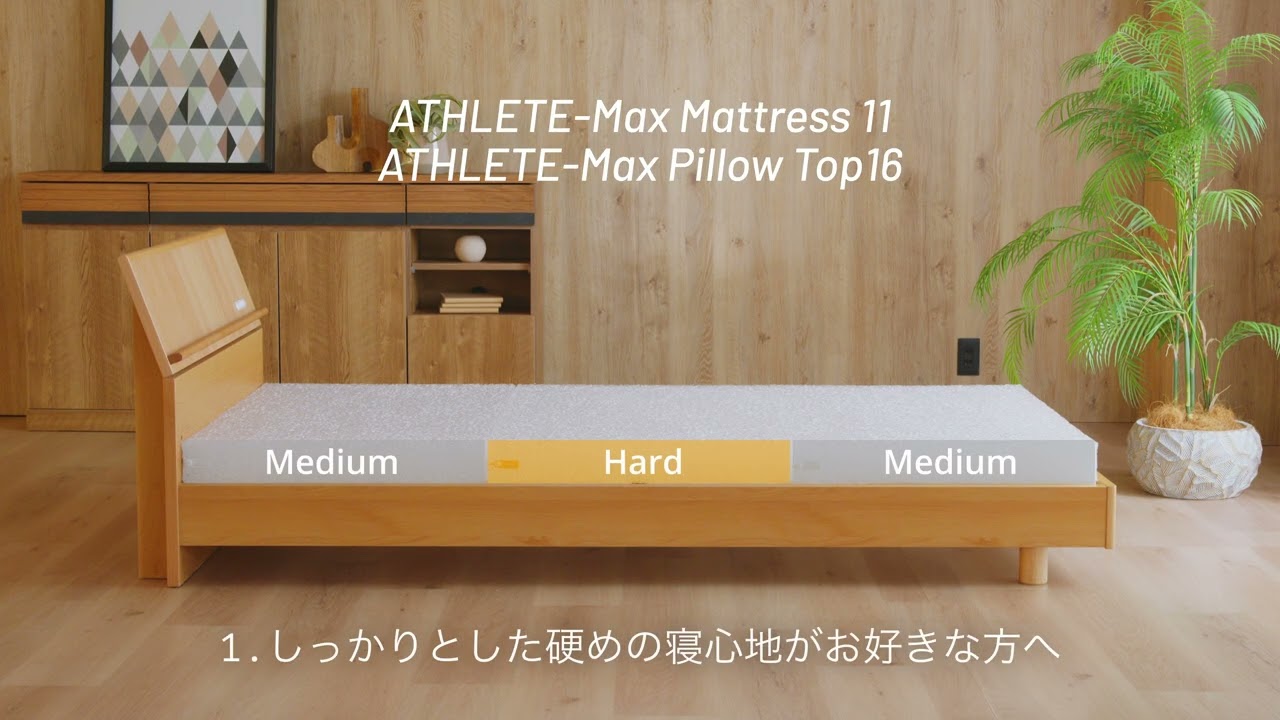 【Literie リテリー】ATHLETE-Max 組み替えパターン例 1層タイプ