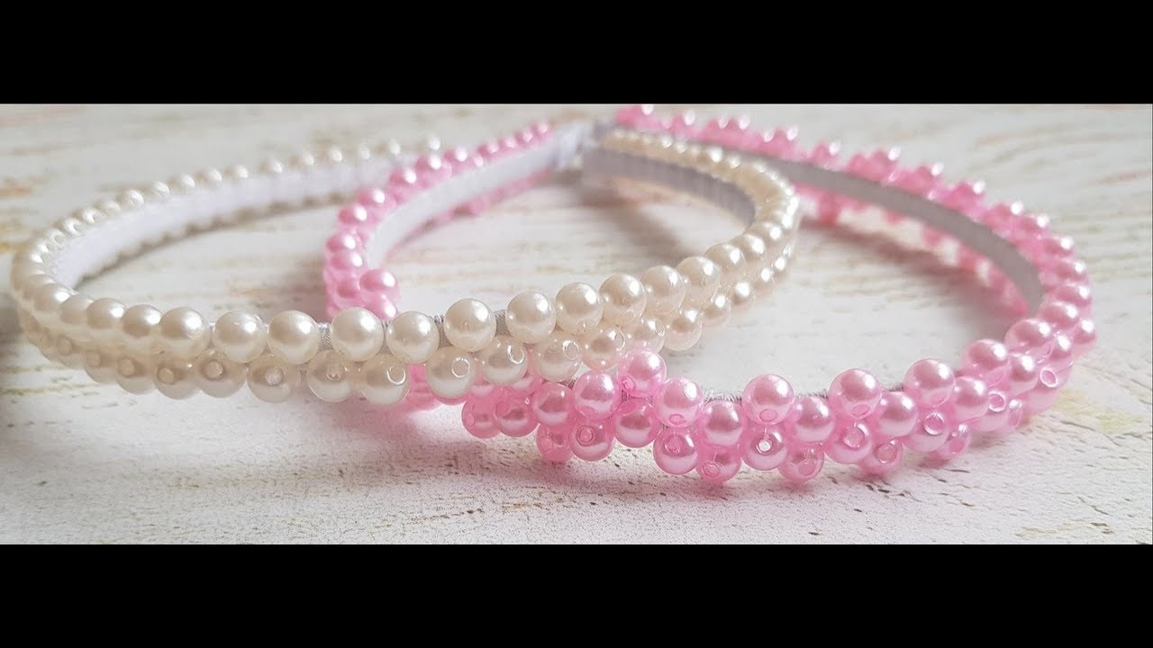 Ободок с бусинами своими руками DIY Mellas