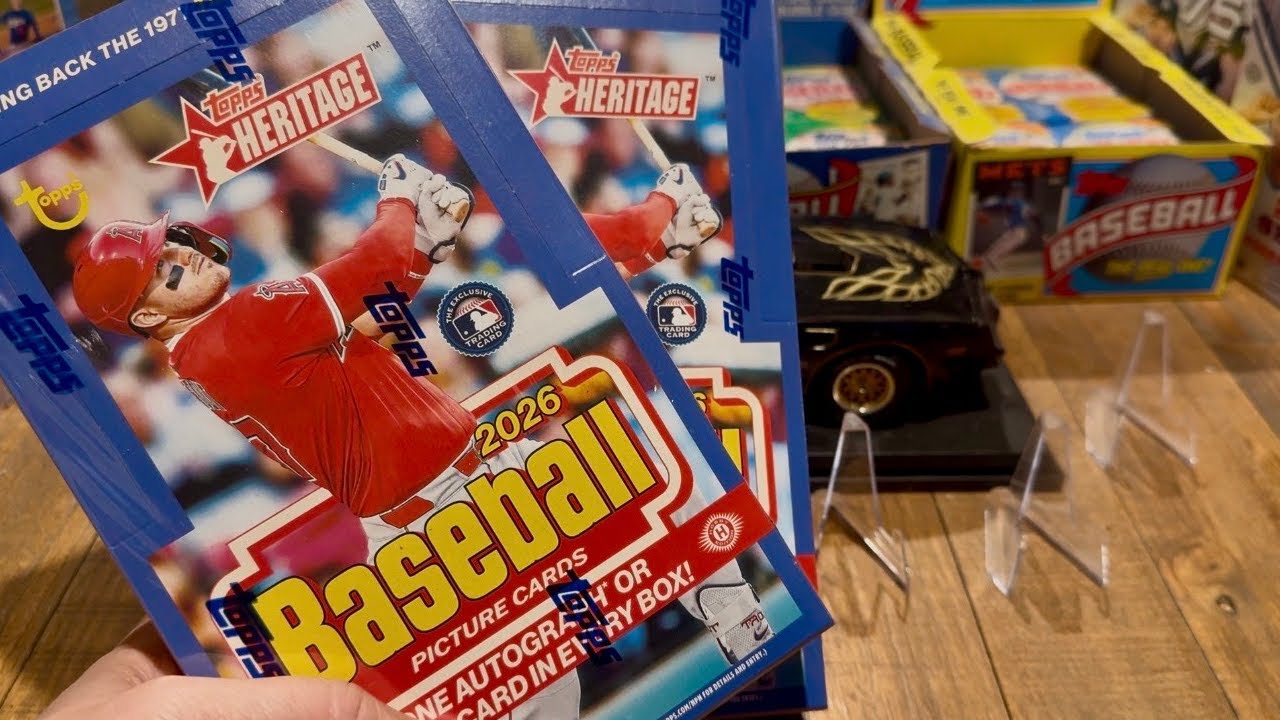 Наборы коллекционных карточек Topps Heritage 2026 года!! Первый взгляд!!