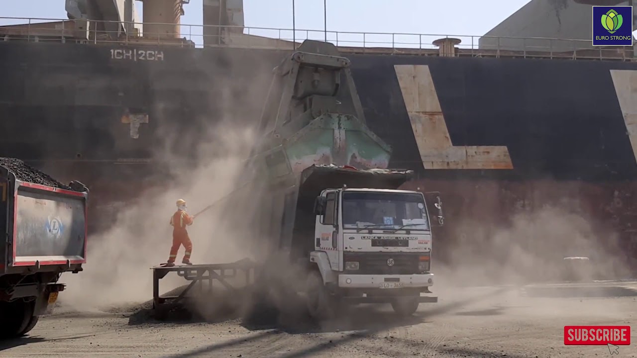 Clinker Unloading Process At Colombo Port | Amazing methods