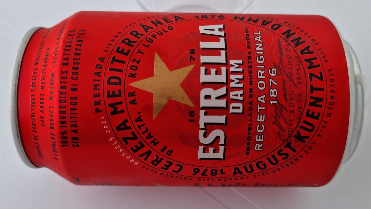 Estrella Damm Cervesa Beer Unboxing 2022