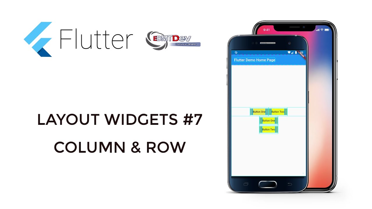 Flutter Tutorial - Layout Widgets #7 Column and Row