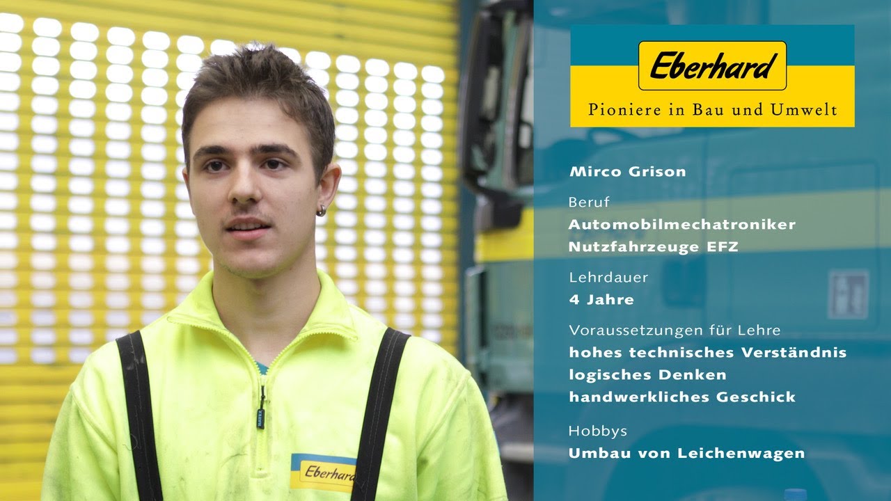 Automobilmechatroniker Nutzfahrzeuge EFZ - Mirco bei Eberhard
