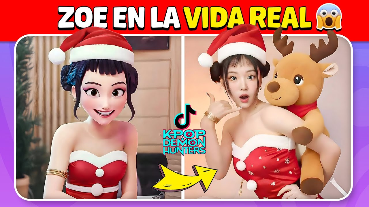 LAS GUERRERAS K-POP en versión TikTok 💕~¡ADIVINA QUIÉN BAILA! 🎶Versión Navideña Las Guerreras K-pop💜