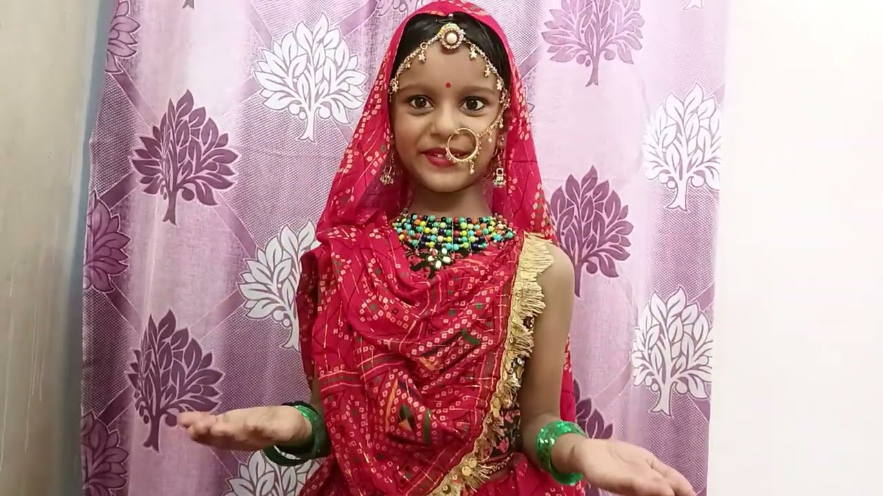 fancy dress competition Rajasthani look