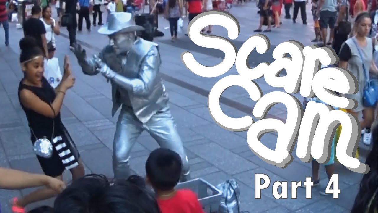 The Silver Cowboy | Scare Cam Part 4 | Living statue Prank