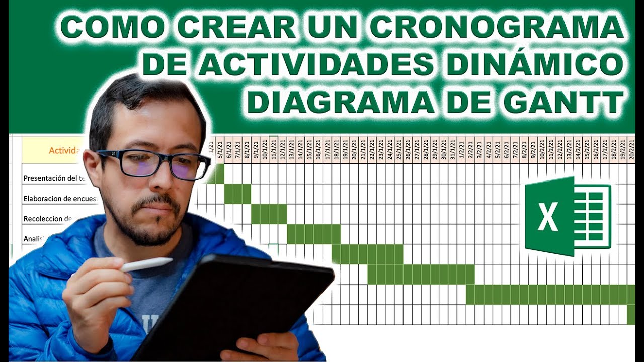 &iquest;C&oacute;mo crear un #cronograma de #actividades din&aacute;mico en #Excel utilizando Diagrama de Gantt?