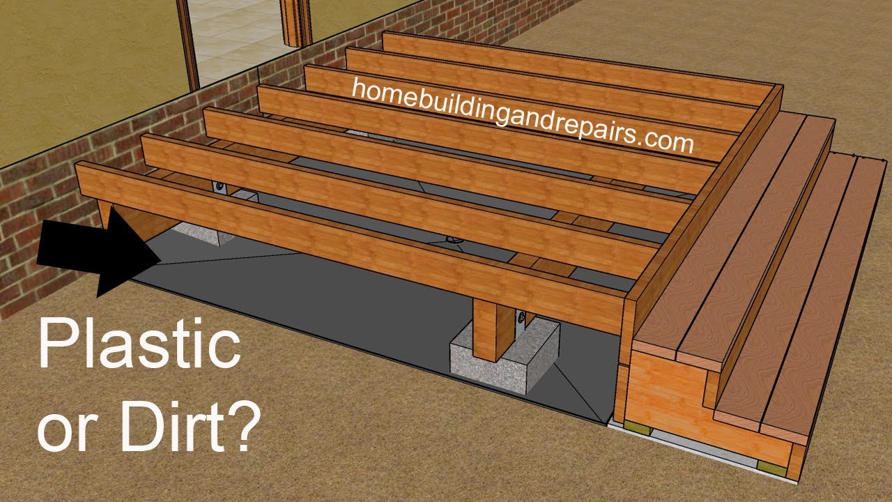 Should You Put Plastic or Water Proof Membrane Under Wood Decks? - Building Problems