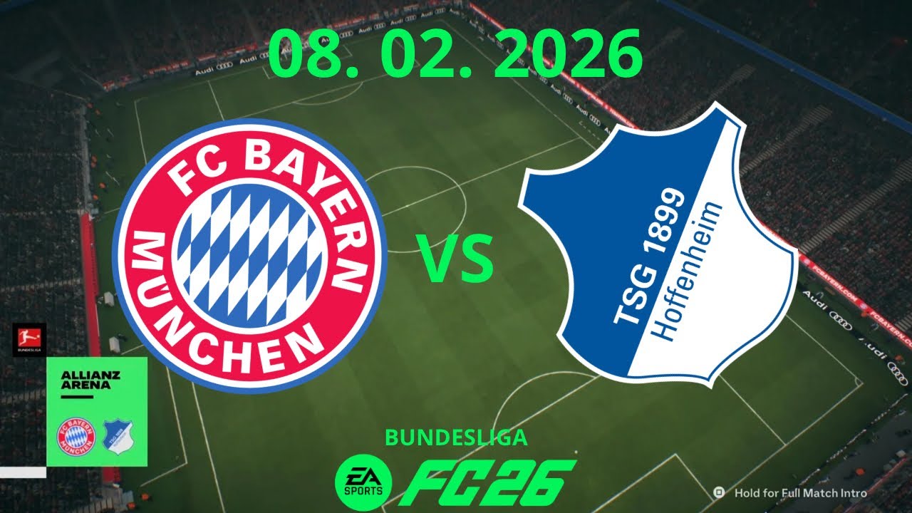 Fc Bayern Munchen vs Hoffenheim | Bundesliga 08. 02. 2026 | FC26 PS5