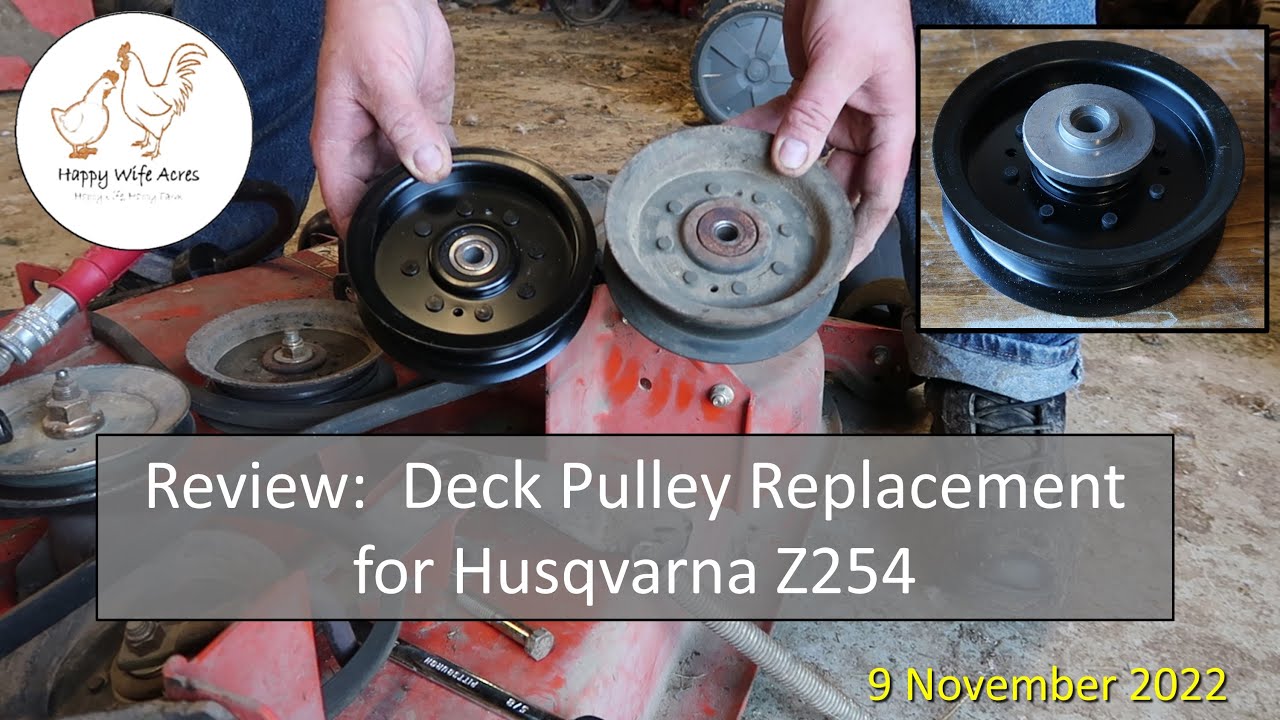 Обзор: Замена шкива деки для Husqvarna Z254