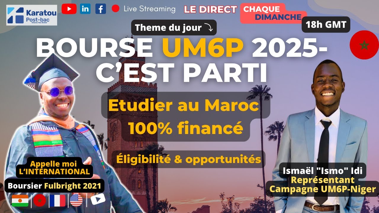 Bourse d'&eacute;tude UM6P Maroc 2025  - Conseils et secrets pour une Candidature