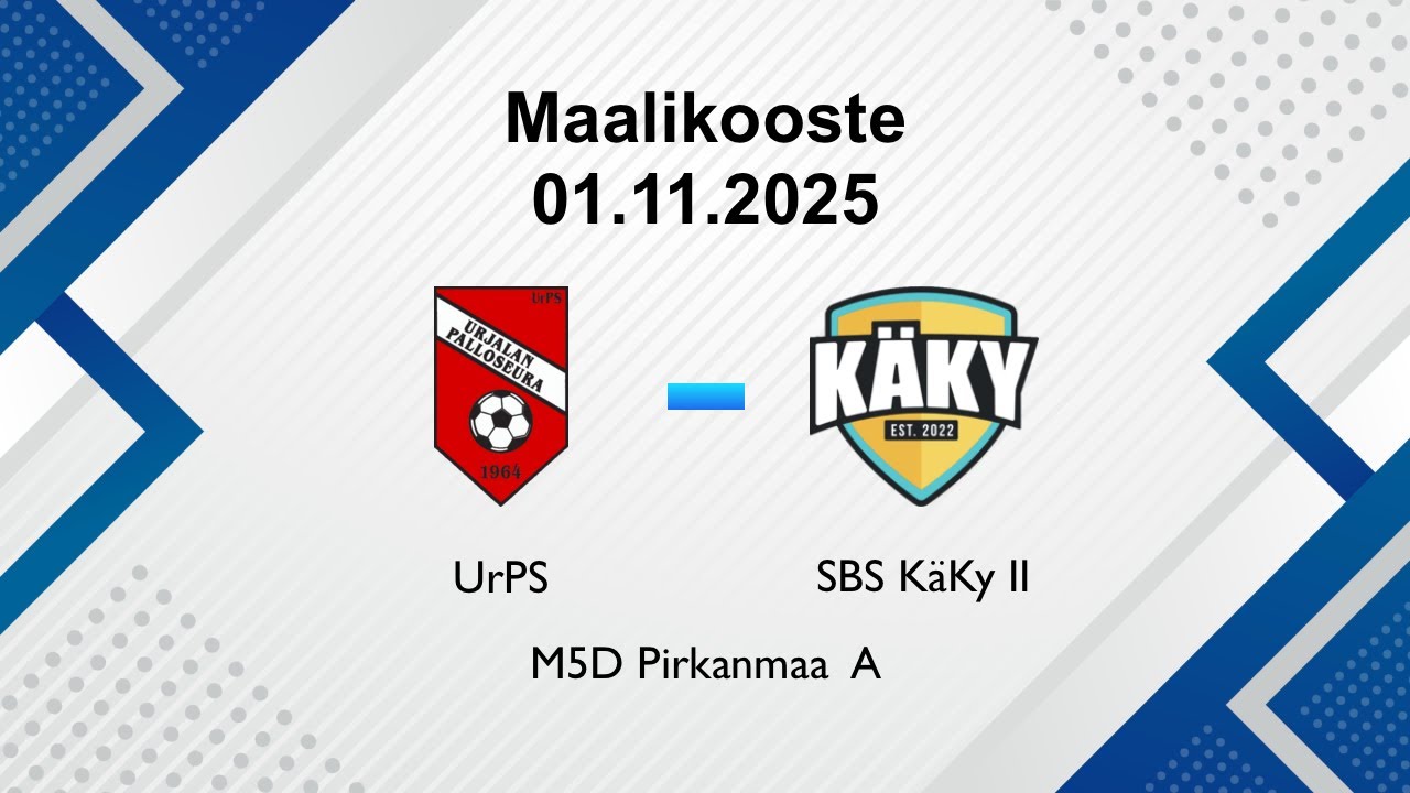 UrPS vs SBS K&auml;Ky II maalikooste 01.11.2025