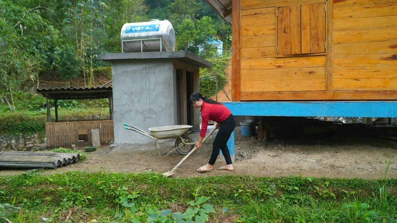 Harvesting wild leaves - taking them to the market to sell, Gardening