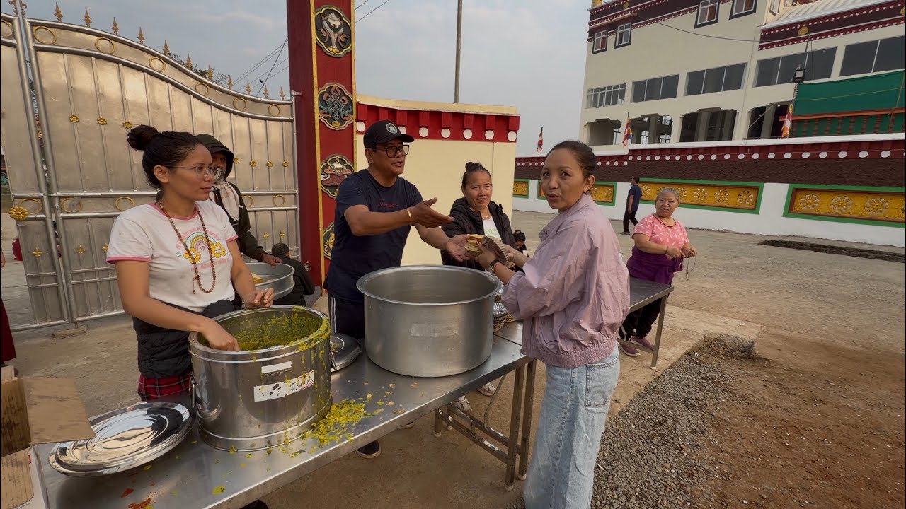 Tibetan Unity Unleashed: One for All, All for One – Serving Pilgrims in Mundgod||Tibetan Vlogger|| 