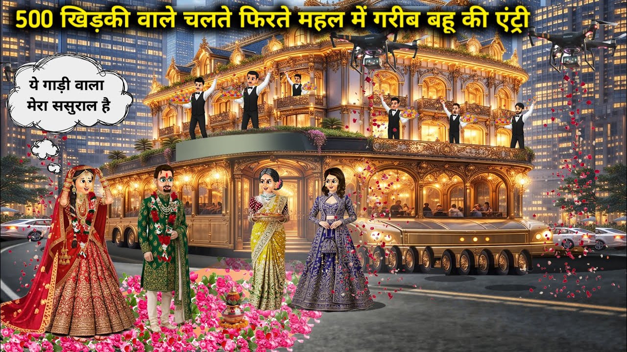 500 खिड़की वाले चलते फिरते महल में गरीब बहू की एंट्री || Entry of poor daughter-in-law in the movin.