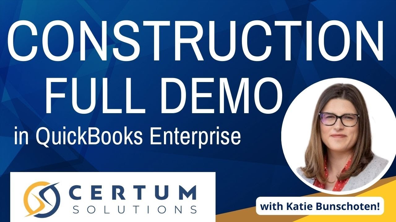 How to Use QuickBooks Enterprise for Construction | Contractor Edition Demo