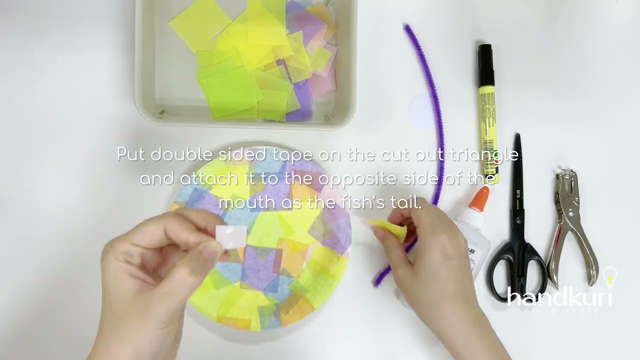 Colorful Paper Plate Fish Craft