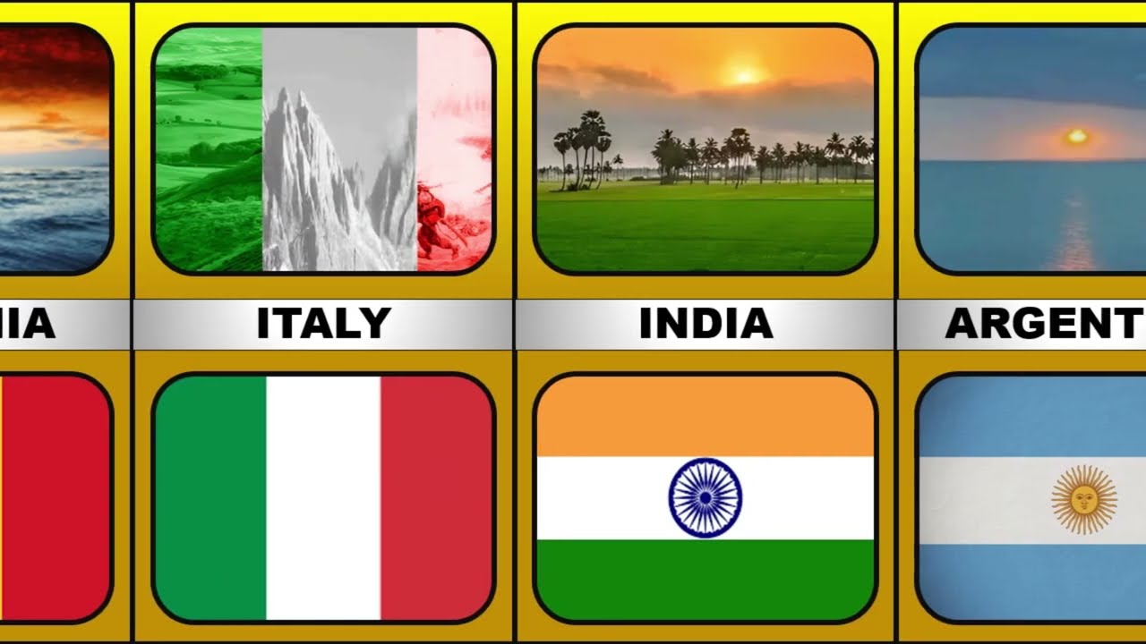 Countries Flag In Nature
