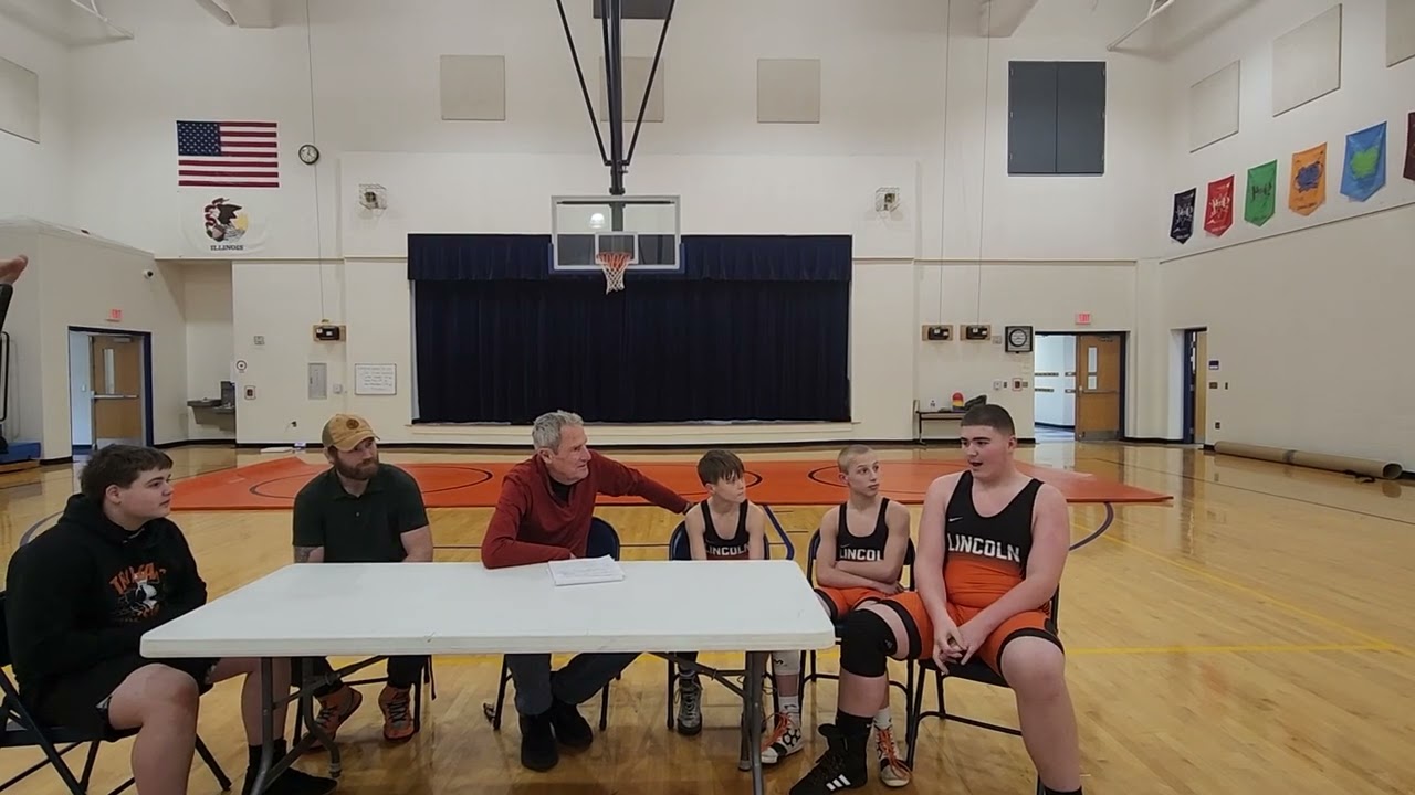 Lincoln Junior High School Wrestling | Adam Hendrickson and Jayce King being interviewed