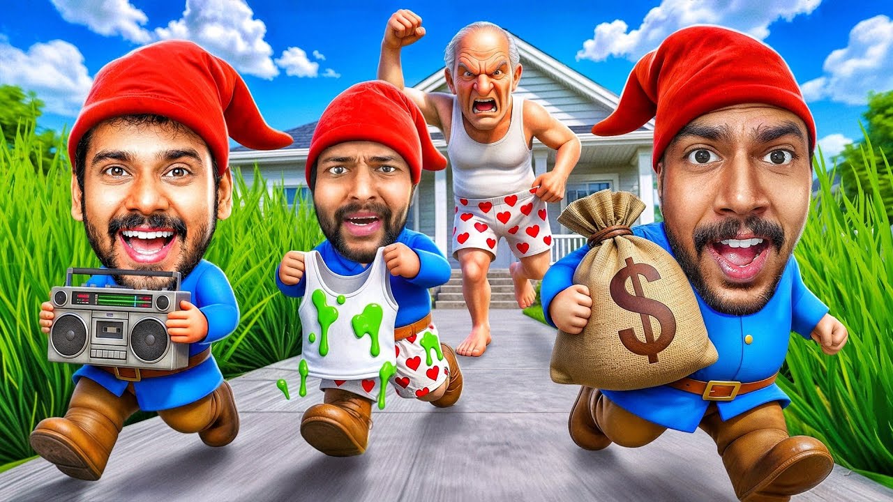 We Robbed a House as Miniature Thieves 😂!! Burglin Gnomes 