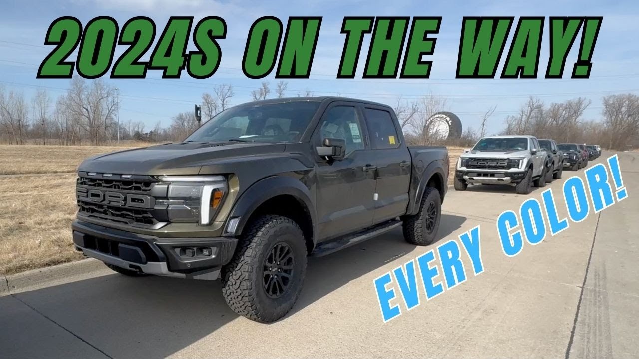 Ford F-150 Raptor 2024 года выпуска. Все представленные цвета готовы к отправке! #Fordraptor2024